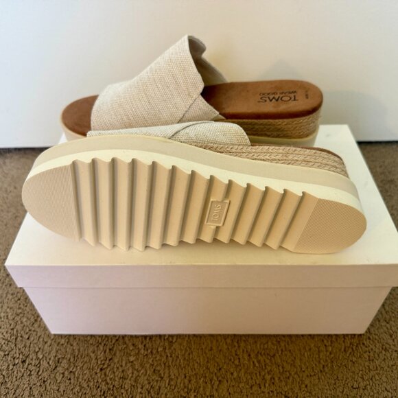 TOMS Diana Mule Wedge Sandal - Mint Condition! - Picture 6 of 11